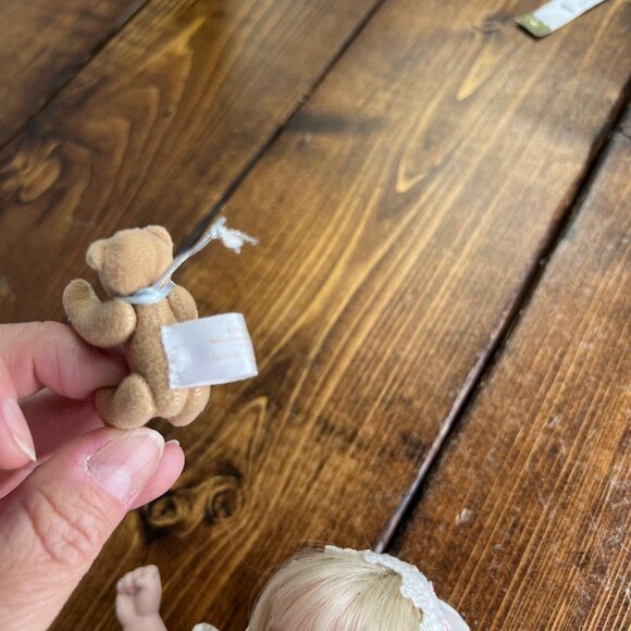 Pauline Bjonness Jacobsen Baby Doll Porcelain Satin Cloth Blonde Hair Blue Eyes - Picture 10 of 13